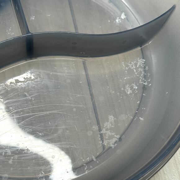 Tupperware Microwave Divided Dish Steamer Vent Lid Gray Black Container - Picture 4 of 8